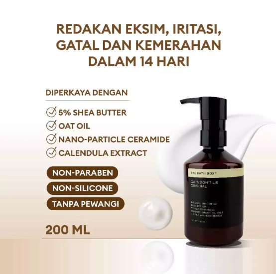 Mitra Kreasi Natural THE BATH BOX® Oats Don't Lie Natural Unscented Body Lotion