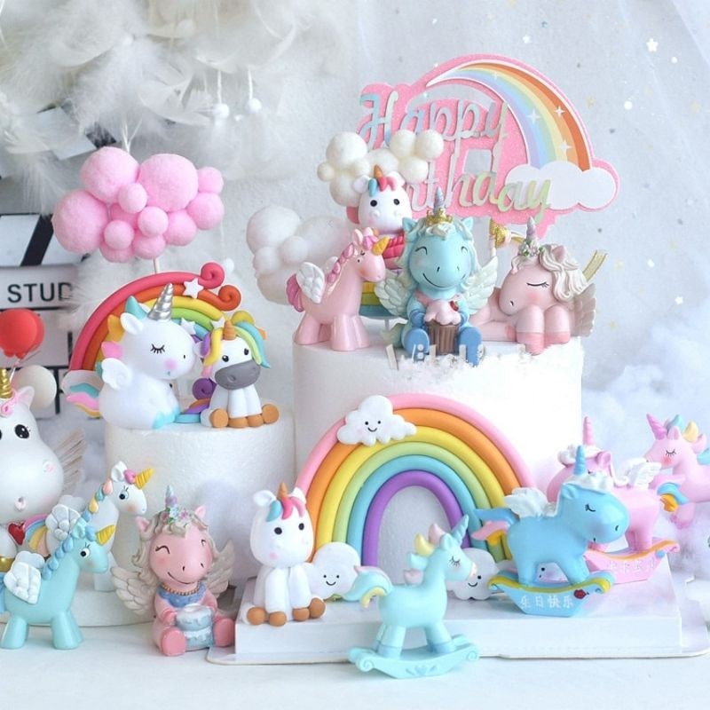 Hiasan Kue Unicorn Set 1