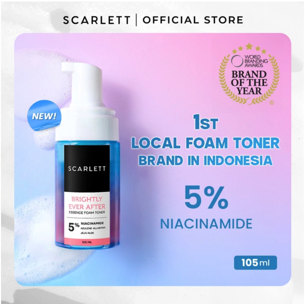 Opto Lingkar Sejahtera Scarlett Whitening Brightly Ever After Essence Foam Toner 