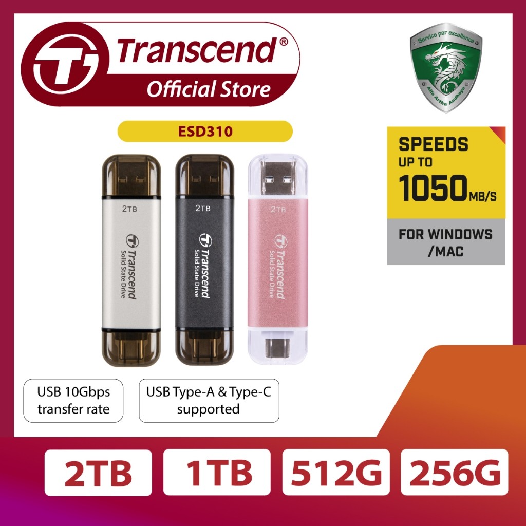 Transcend Information Transcend Cable-Free Portable SSD 512 GB ESD310 