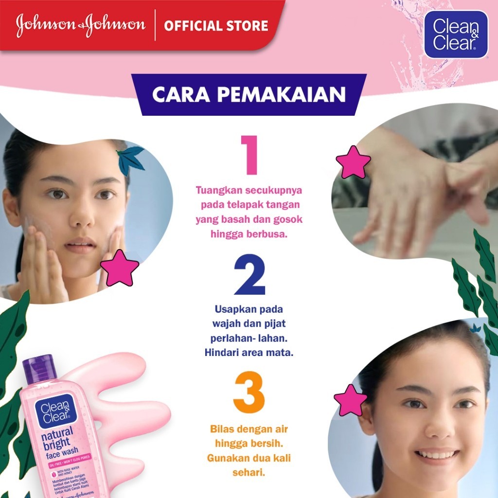  Johnson & Johnson Clean & Clear® Natural Bright Face Wash