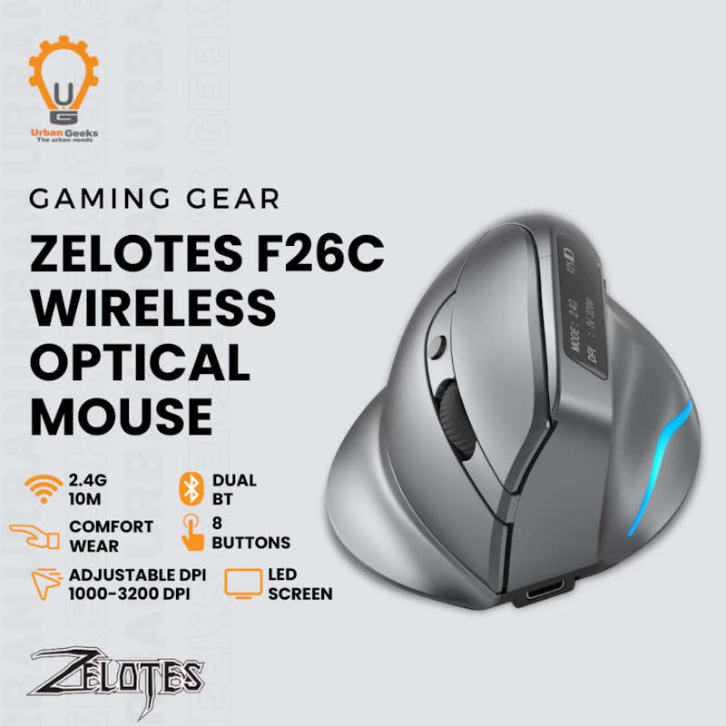 Zelotes Wireless Optical Mouse F26C
