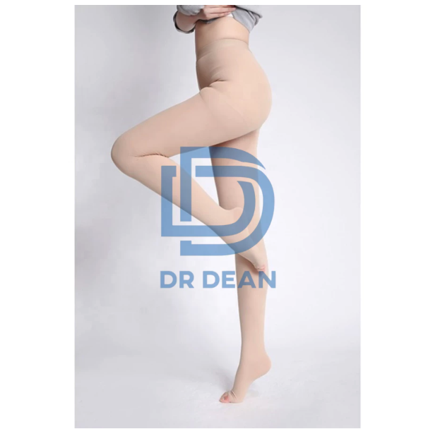  Dr. Dean Medical Compression Open Toe Pantyhose 