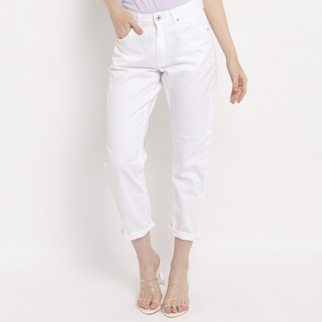 ASHLEY WHITE Celana Panjang Jeans Denim Wanita 2