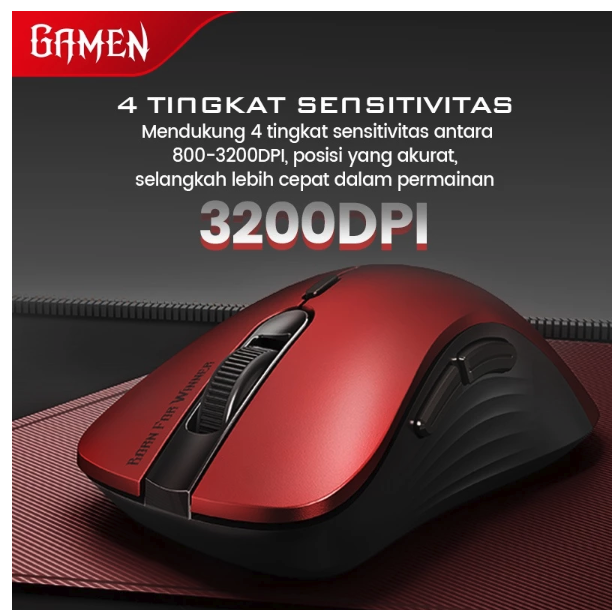 Gamen Indonesia GAMEN Mouse Wireless Gaming GM200W