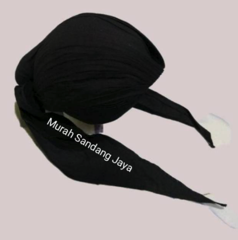 Blangkon Lipat Sunan Kalijaga Hitam Polos 2