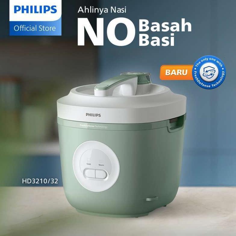 Philips Electronics Philips Rice Cooker 3000 Basic Series 1.8 L  HD3210/32 Hijau 