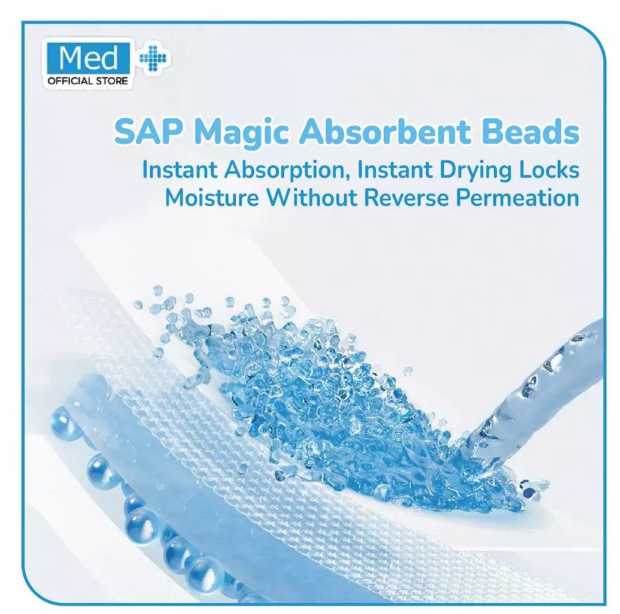 Med+ Med+ Ultrathin Baby Diapers Pants Disposable L