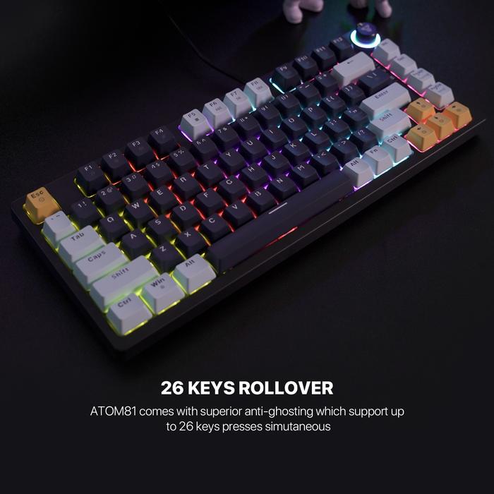 Fantech Indonesia Jaya  Fantech ATOM 81 Mechanical Keyboard Mizu Edition MK875v2