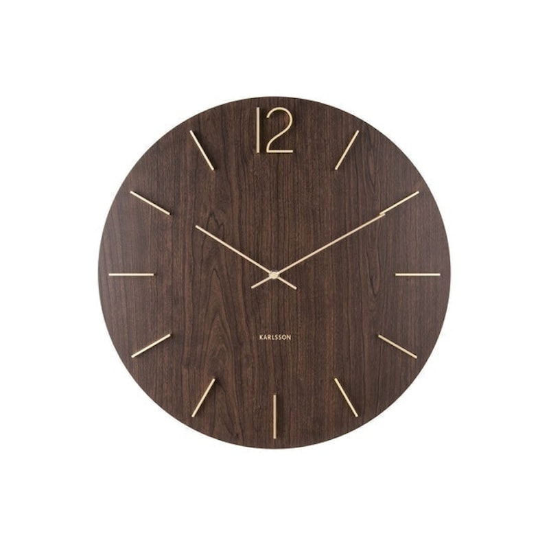 Wall Clock Meek Dark Wood