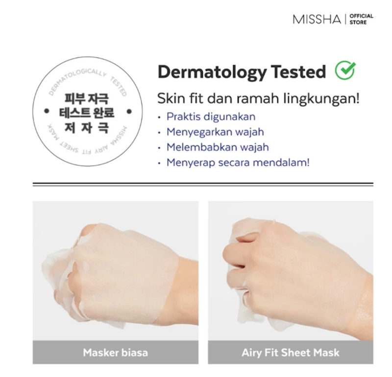 MISSHA Airy Fit Sheet Mask Tea Tree