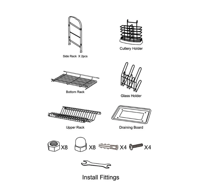 Home Center Indonesia Informa Starlight Rak Piring 2 Tingkat