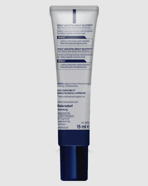 Beiersdorf Nivea Men Extra Bright Anti-Dark Spot Serum SPF 50 PA+++