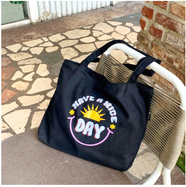  Oakhopes Tas Tote Bag Kanvas Resleting