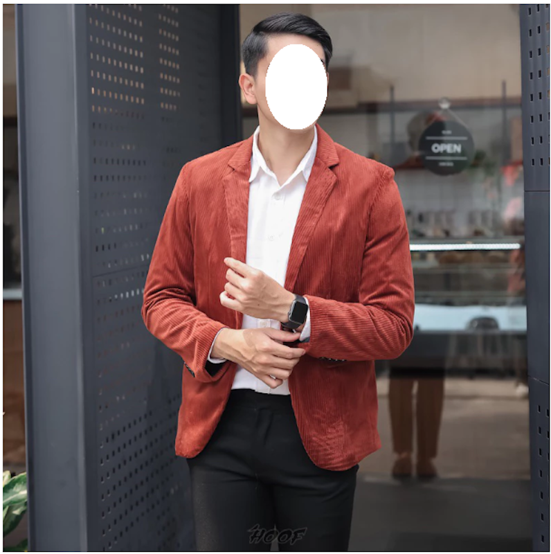 HOOF Jas Blazer Pria Corduroy 3