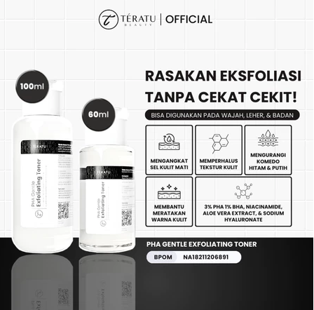 Fandi Universal Kosmekreasi Tératu Beauty PHA Gentle Exfoliating Toner
