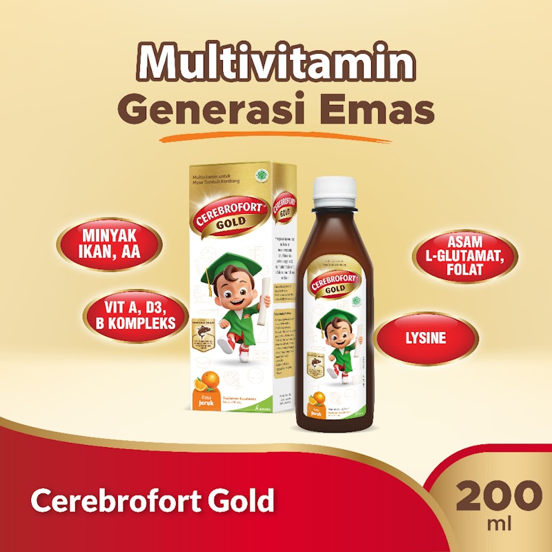 Cerebrofort Gold Rasa Jeruk