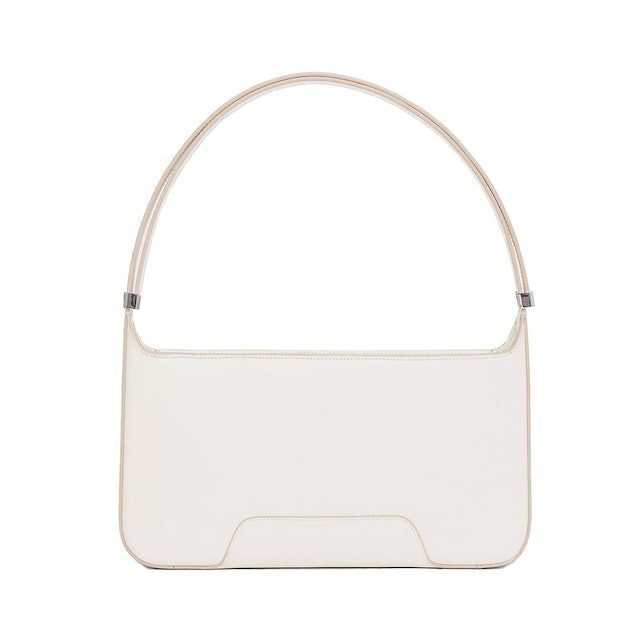 Burberry TB Logo Buckle Leather Shoulder Bag