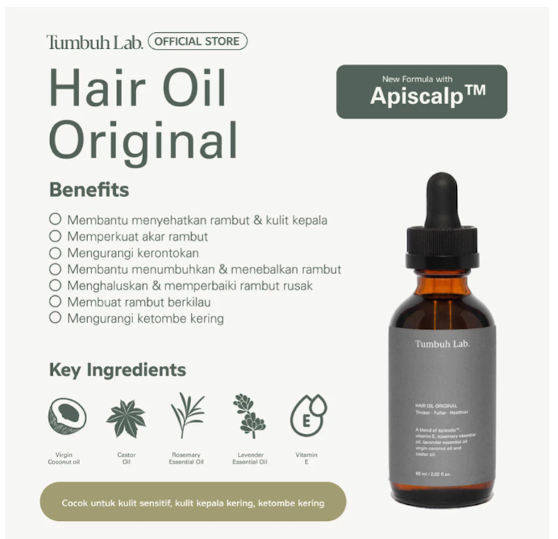 Tumbuh Lab Hair Oil Original 4