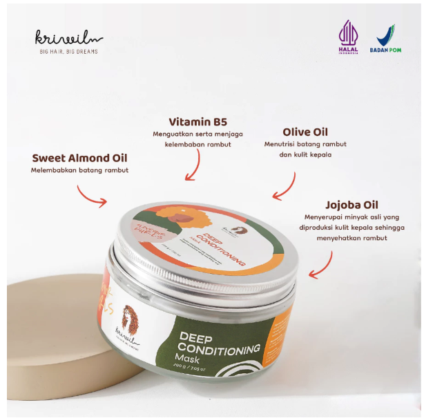 Kriwil Kosmetik Indonesia Kriwil Deep Conditioning Mask