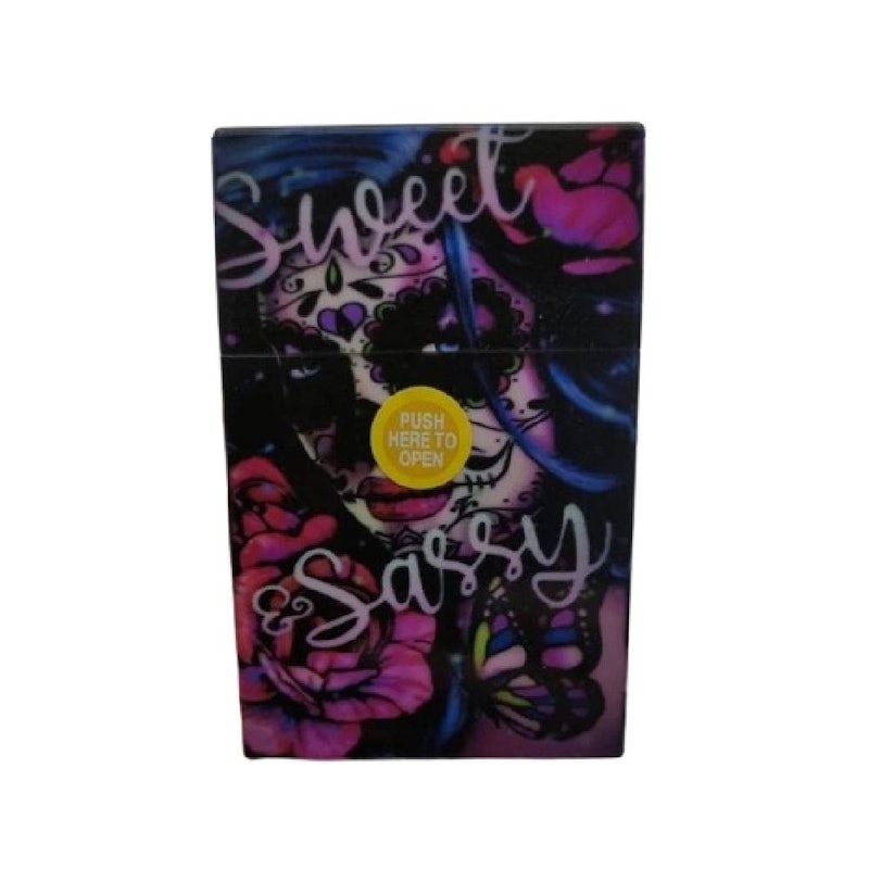 Kotak Rokok Akrilik Motif Skull 1