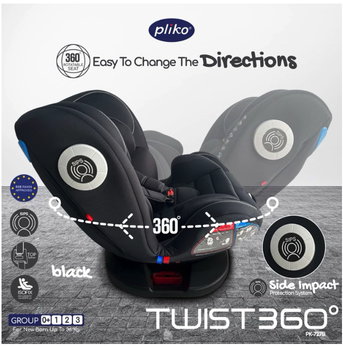 Pliko Pliko Twist 360° Car Seat PK-272B