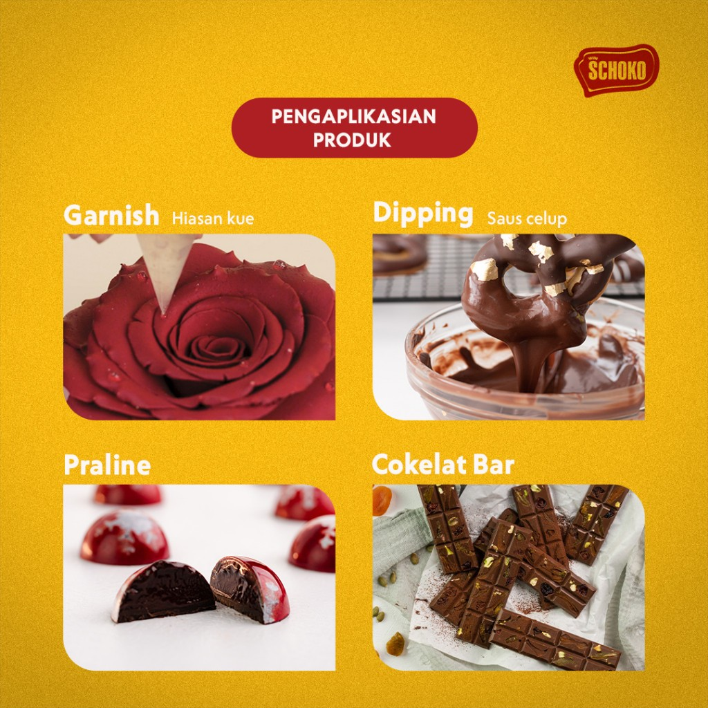 Wahana Interfood Nusantara SCHOKO Dark Compound Chocolate Coin 