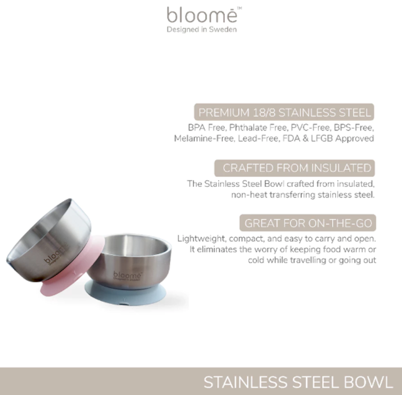 bloomē Stainless Suction Bowl 3
