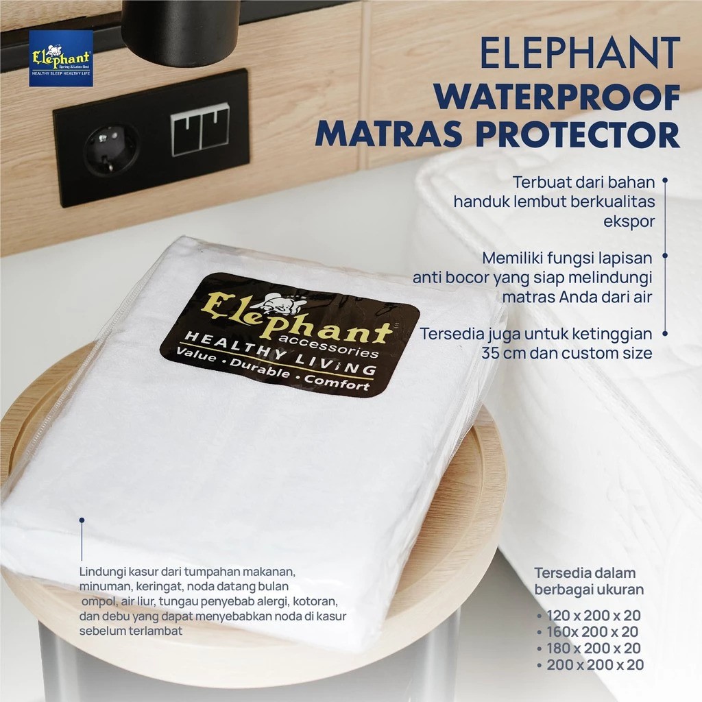 Elephant Agung Perkasa Elephant Matras Protector Waterproof 6D