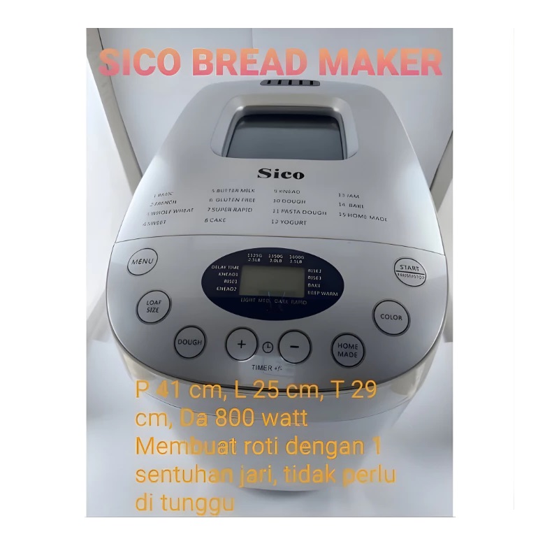  Sico Bread Maker MB-8901
