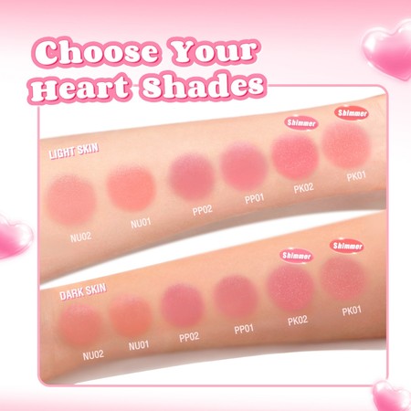 FCL Internasional Indonesia PINKFLASH Multi-Use Watery Blush Stick Apricot Heart