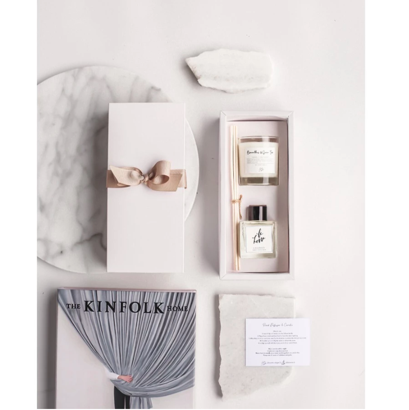 Le Havre Reed Diffuser Candle Gift Set Hampers 4