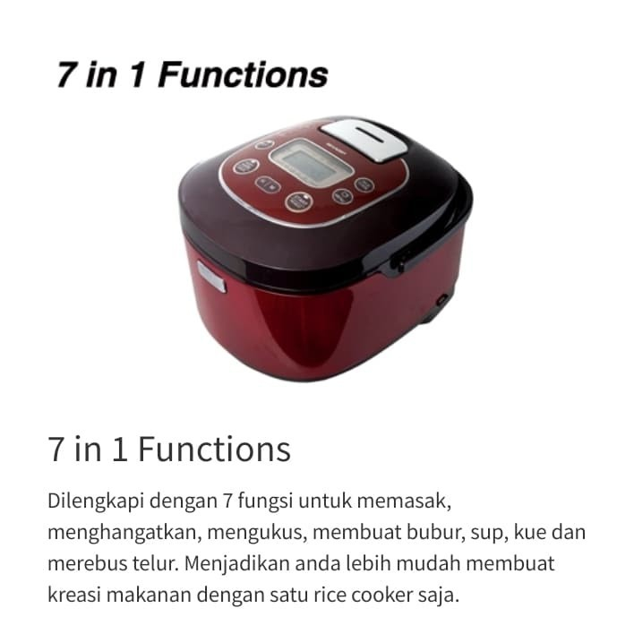 1,8 Liter Digital Rice Cooker 3