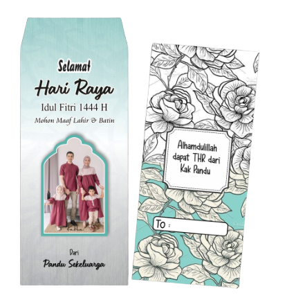 Amplop Lebaran Custom Foto
