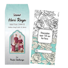Amplop Lebaran Custom Foto