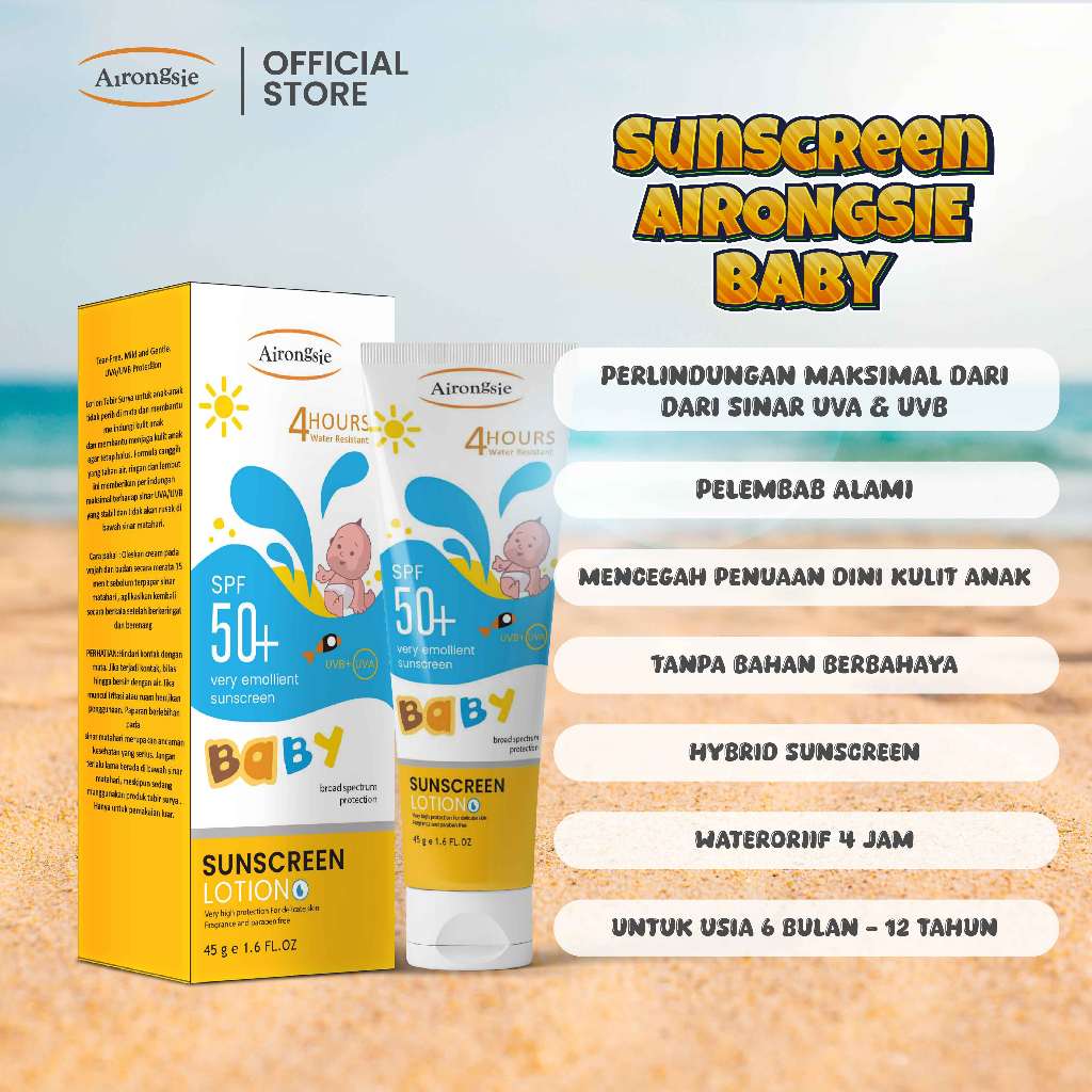 AIRONGSIE Baby & Kids Daily Hybrid Sunscreen SPF 50+