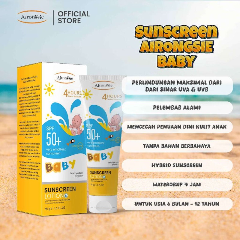 AIRONGSIE Baby & Kids Daily Hybrid Sunscreen SPF 50+ 4