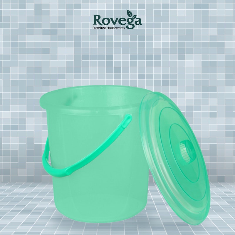 Rovega Ember Plastik / Trans Solid Pail 22 Liter Dengan Tutup Food Grade 5