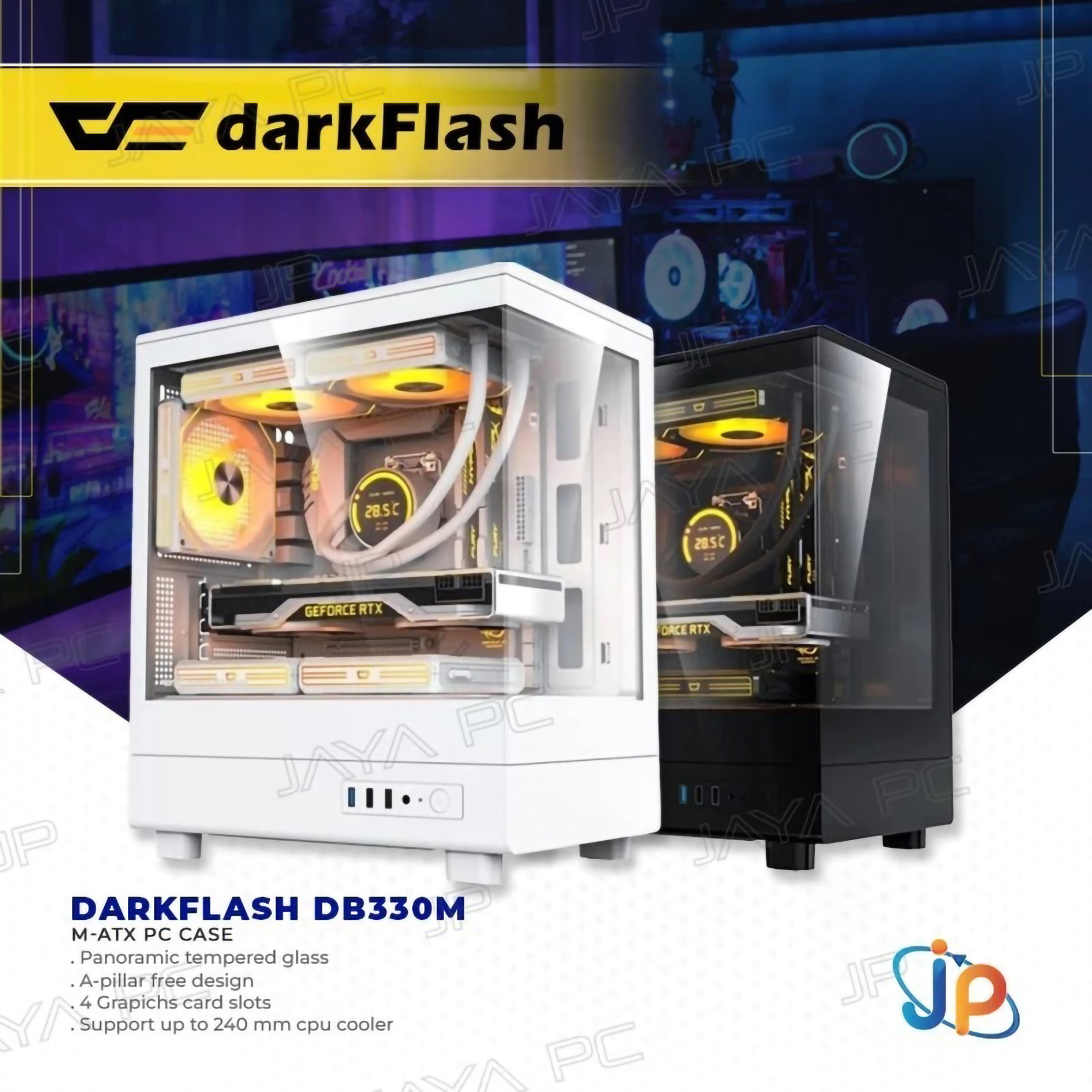 Zhuhai Aigo Electronic Technology darkFlash DB330M M-ATX PC CPU Case