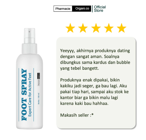 Anvita Pharma Indonesia PHARMACIE ORGANI.CO FOOT SPRAY