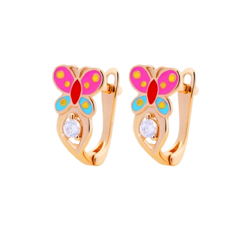 Semar Nusantara Anting Emas Baby Colour Butterfly 10K