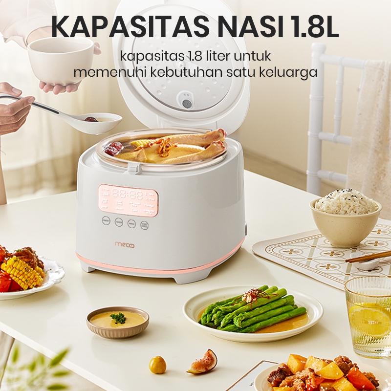 Mecoo Indonesia Mecoo Most Aesthetic Digital Rice Cooker