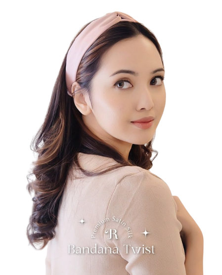 Headband Twist Satin Silk 