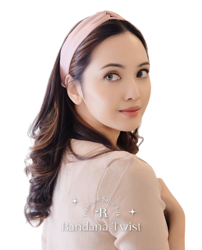 Headband Twist Satin Silk 1
