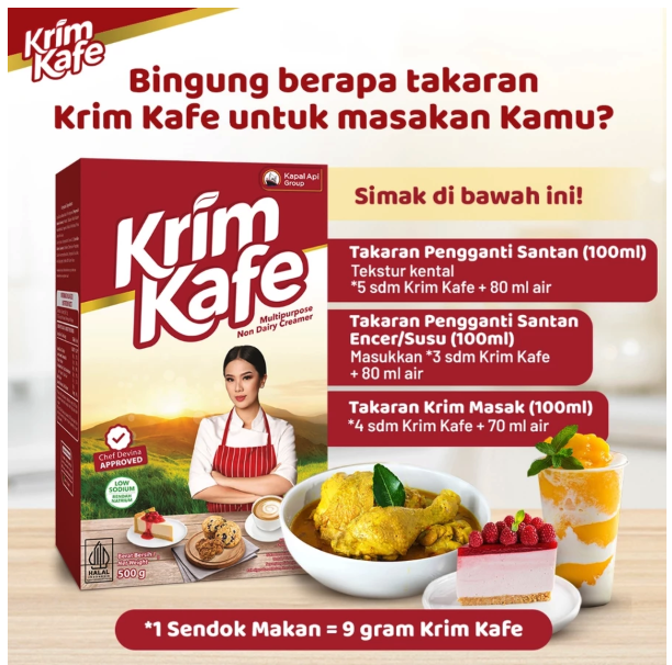 Santos Jaya Abadi Kapal Api Krim Kafe 100 gram