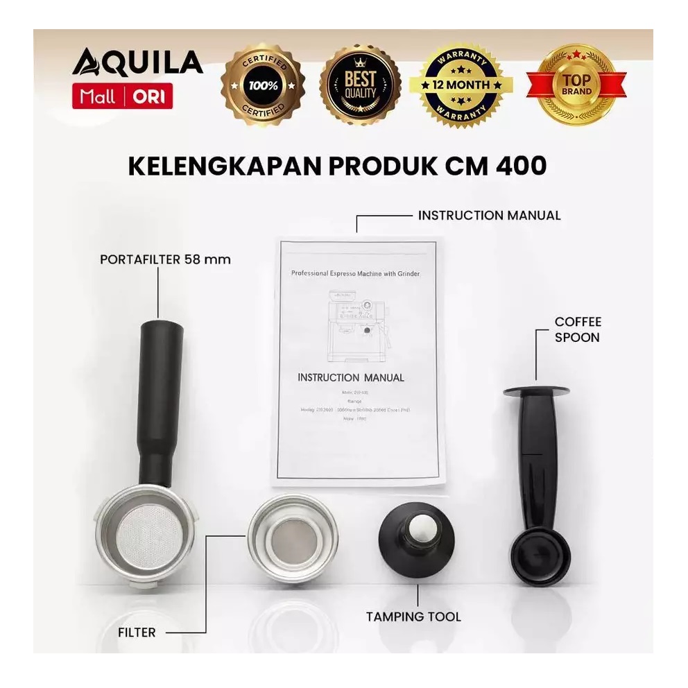 Aquila Double Boiler Espresso Machine 4