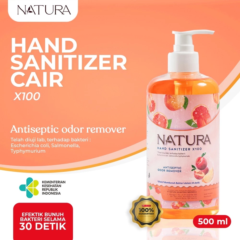 Bumi Natura Mulia Natura Hand Sanitizer X-100 Peach