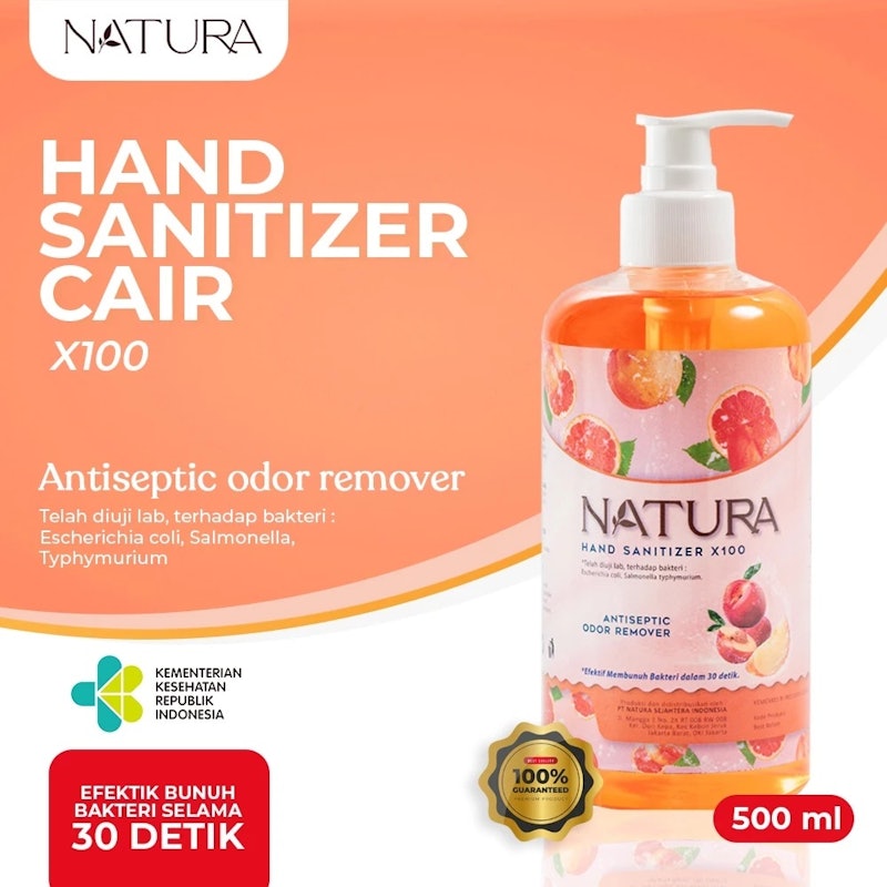 Natura Hand Sanitizer X-100 Peach 4