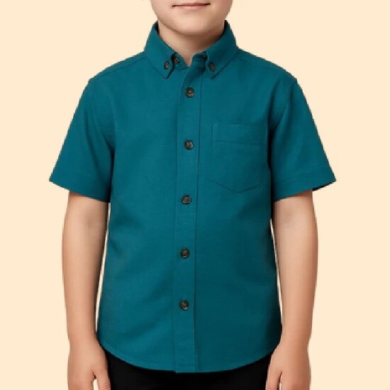  GHIFAREAL Kemeja Anak Lengan Pendek