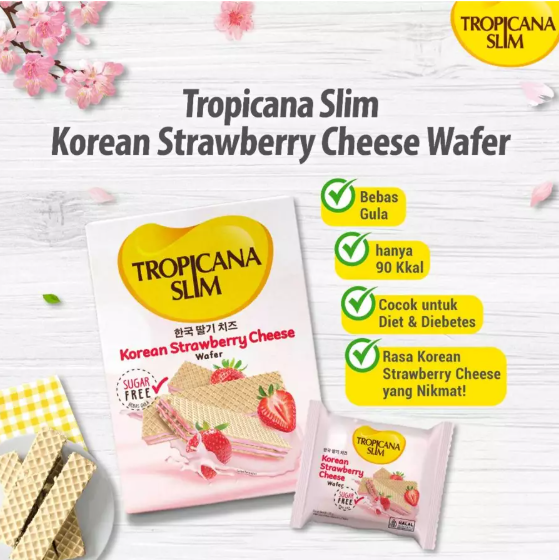 Nutrifood Tropicana Slim Korean Strawberry Cheese Wafer